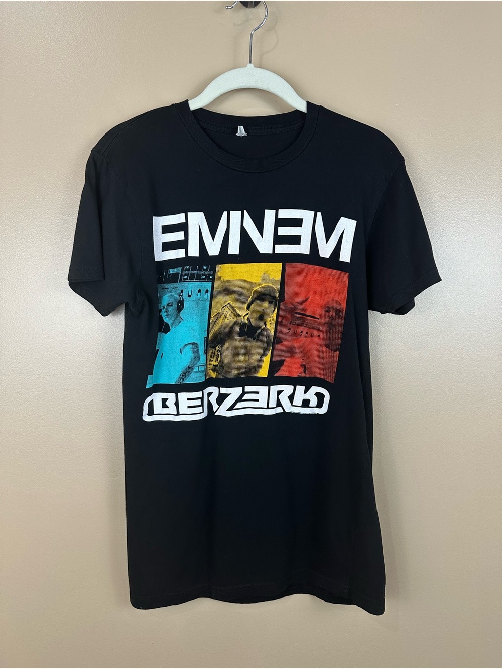 Eminem Berzerk 2013 Black Graphic Tee Marshall Mathers Slim Shady S T-Shirt